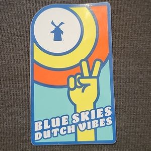 Dutch Bros multi color sticker